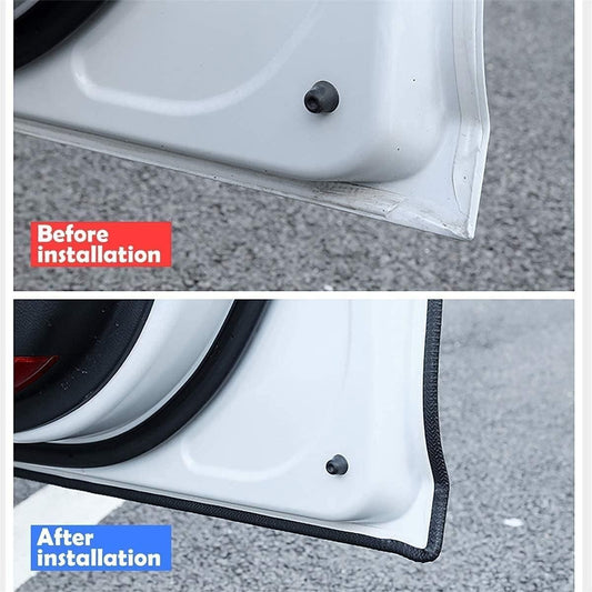 U Shape Edge Trim Rubber Seal Protector Clips Fit Car Door Seal Strip Edge Guard Universal